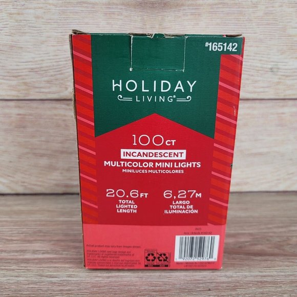 NEW Holiday 100 Count 21.9 FT Multicolor Christmas String‎ Lights Indoor/Outdoor - Picture 4 of 5